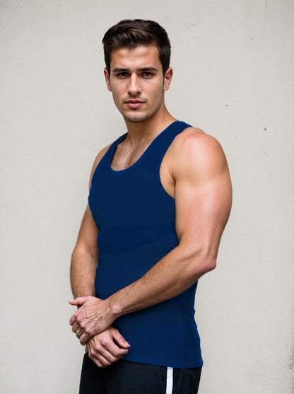 Men's Breathable Mesh Slim Fit Body Shaping Vest
