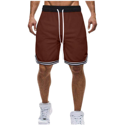 Men's Breathable Mesh Sports Shorts for Basketball and Gym Training