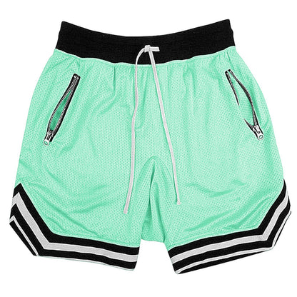 Men's Breathable Mesh Sports Shorts for Basketball and Gym Training