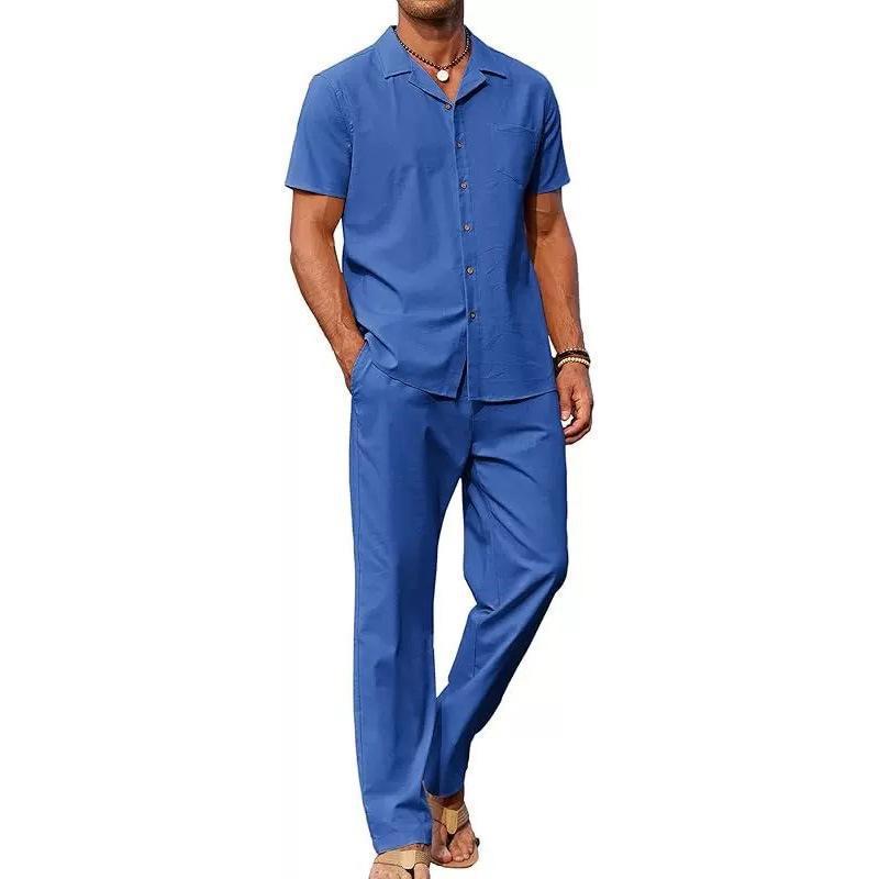 Men's Breathable Shirt and Pants Set