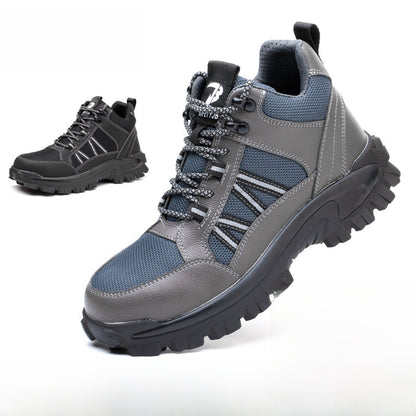 Men's Breathable Steel Toe Safety Work Shoes