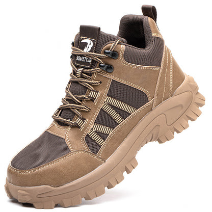 Men's Breathable Steel Toe Safety Work Shoes