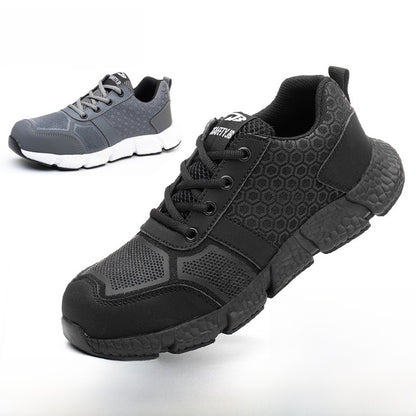 Men's Breathable Steel Toe Safety Work Shoes