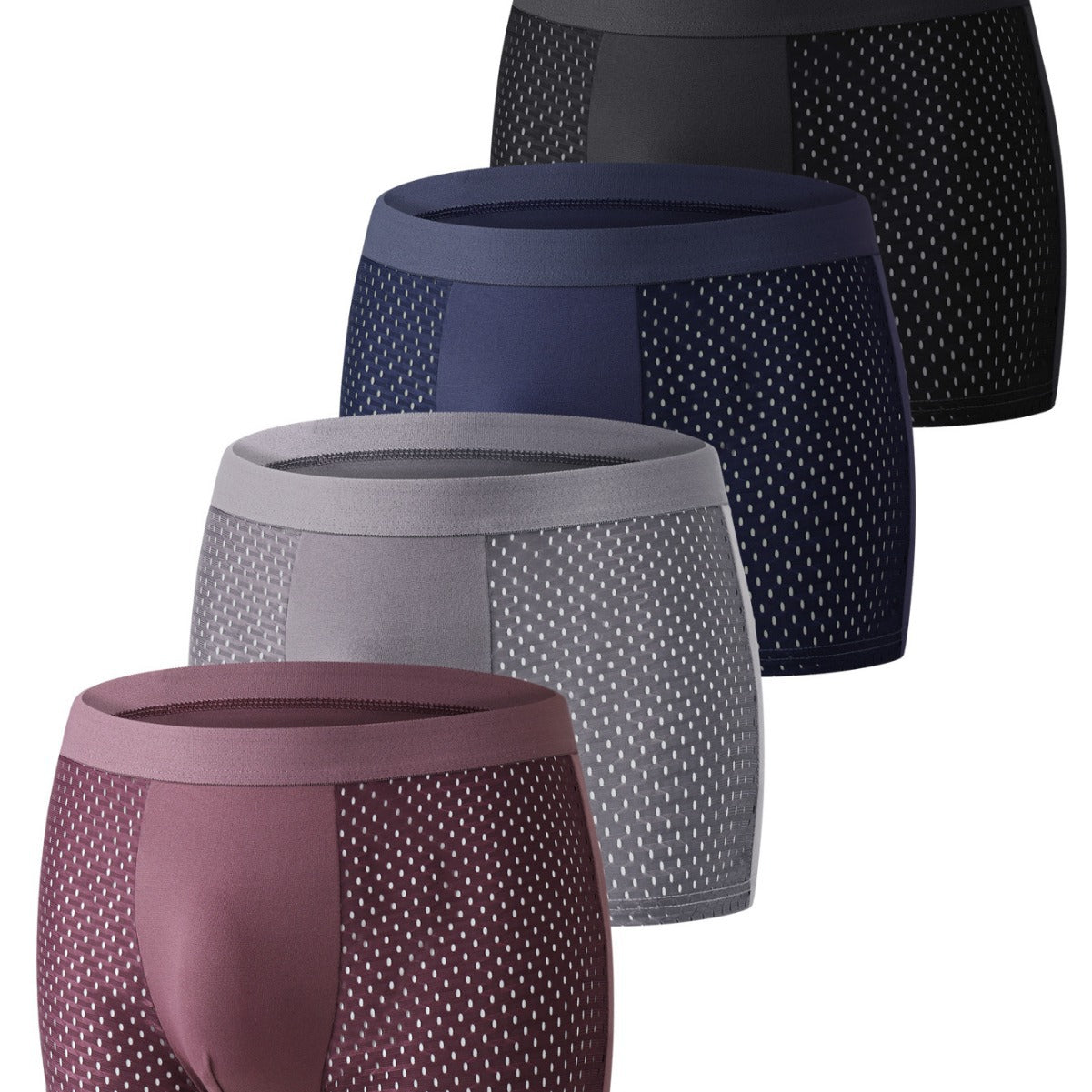 Men's Breathable Striped Boxer Underwear