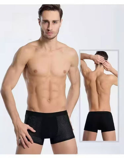 Men's Breathable Striped Boxer Underwear