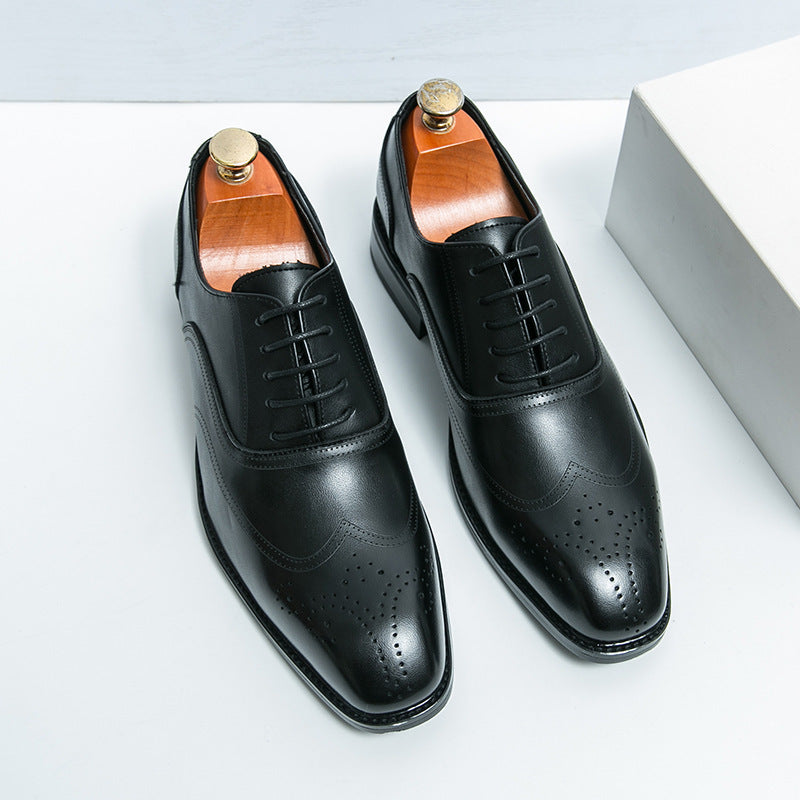 Men's Brogue Leather Shoes Tassel Wedding Dress Shoes