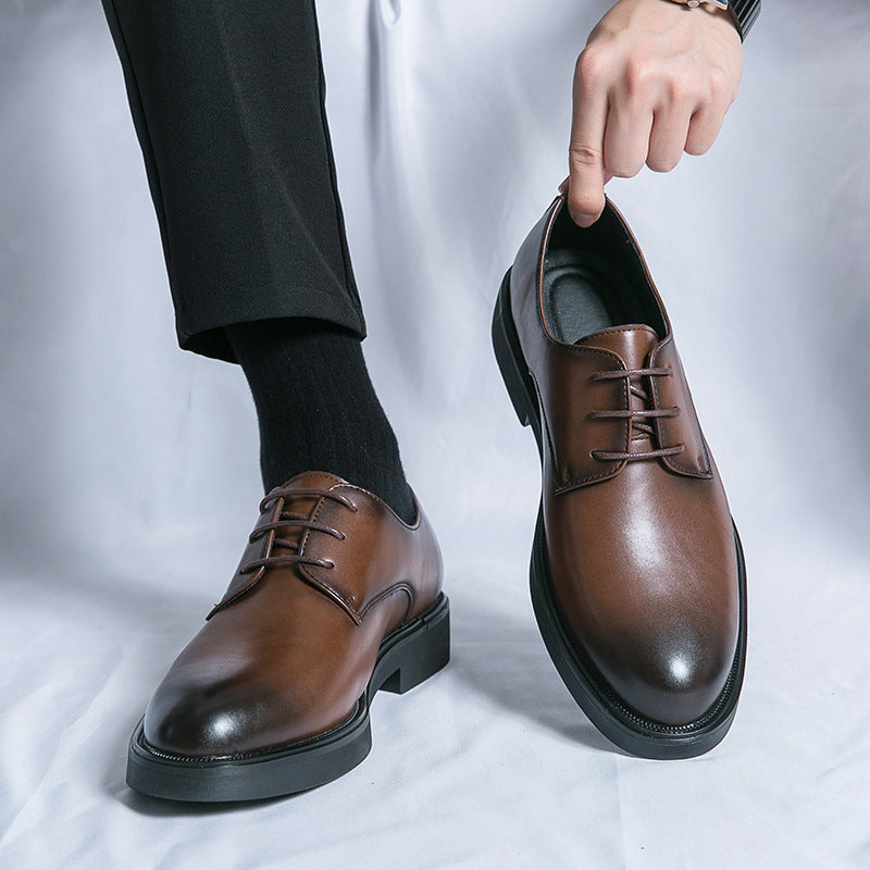 Men's Brogue Leather Shoes Tassel Wedding Dress Shoes