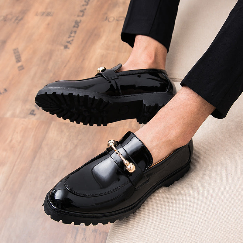Men's Brogue Leather Shoes Tassel Wedding Dress Shoes