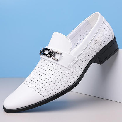 Men's Business Casual Hollow Leather Shoes