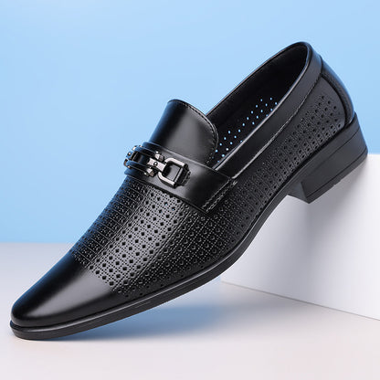 Men's Business Casual Hollow Leather Shoes