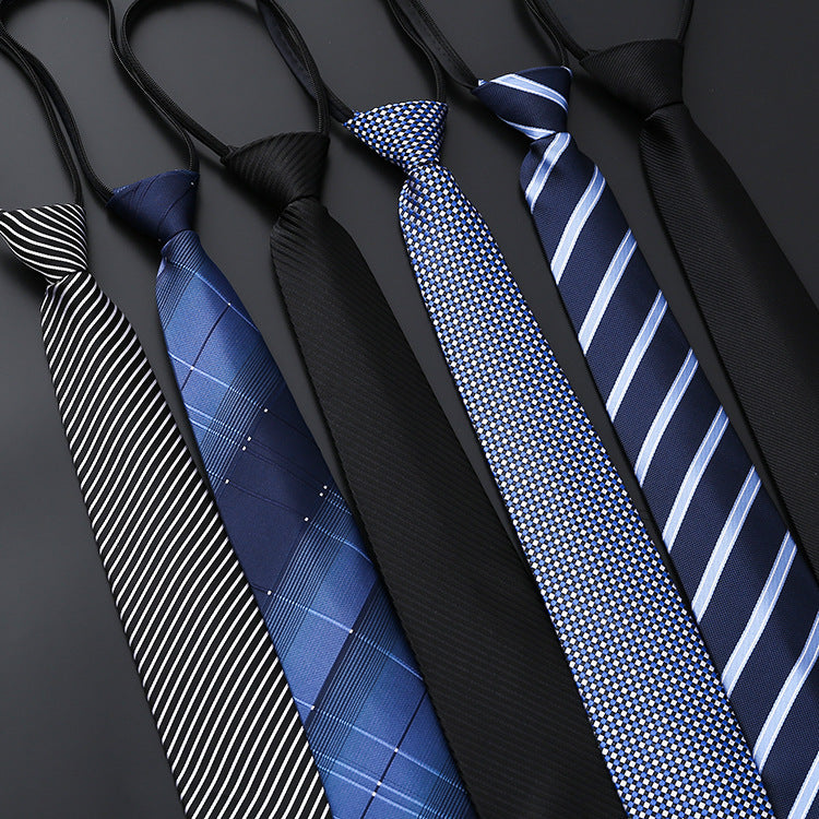 Men's business formal zipper tie