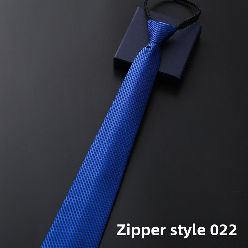 Men's business formal zipper tie