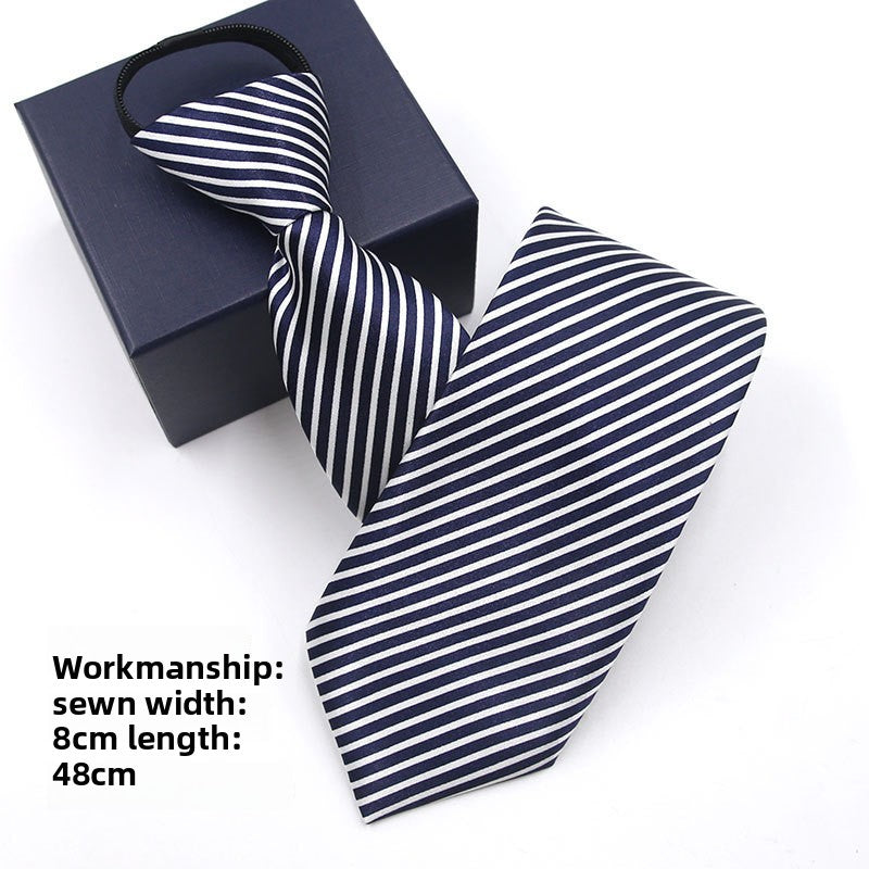 Men's business formal zipper tie