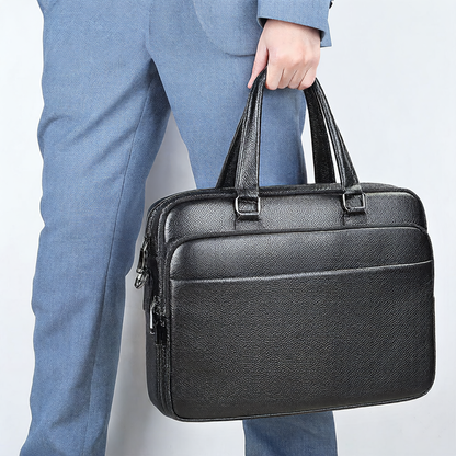 men's business genuine leather briefcase
