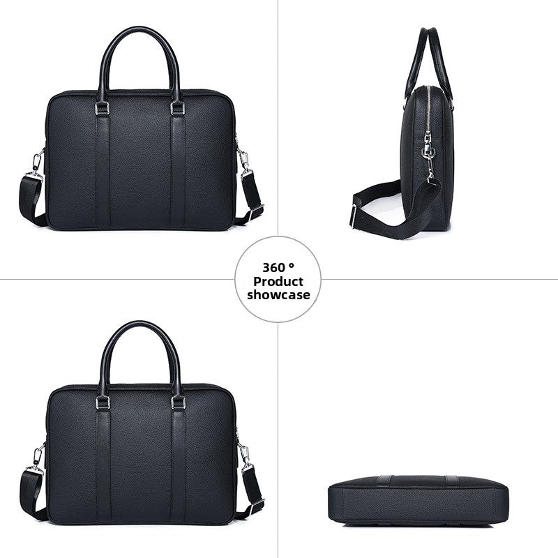 Men's business leather briefcase