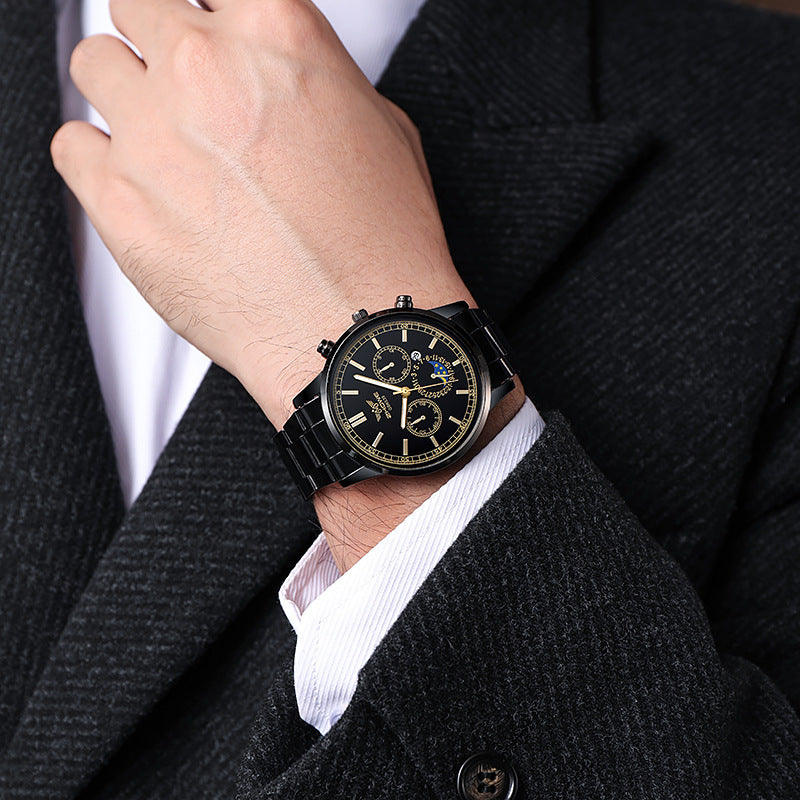 Men's Business Quartz Watch with Calendar