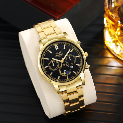 Men's Business Quartz Watch with Calendar
