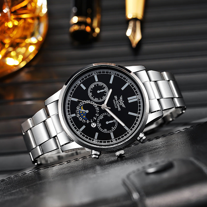 Men's Business Quartz Watch with Calendar