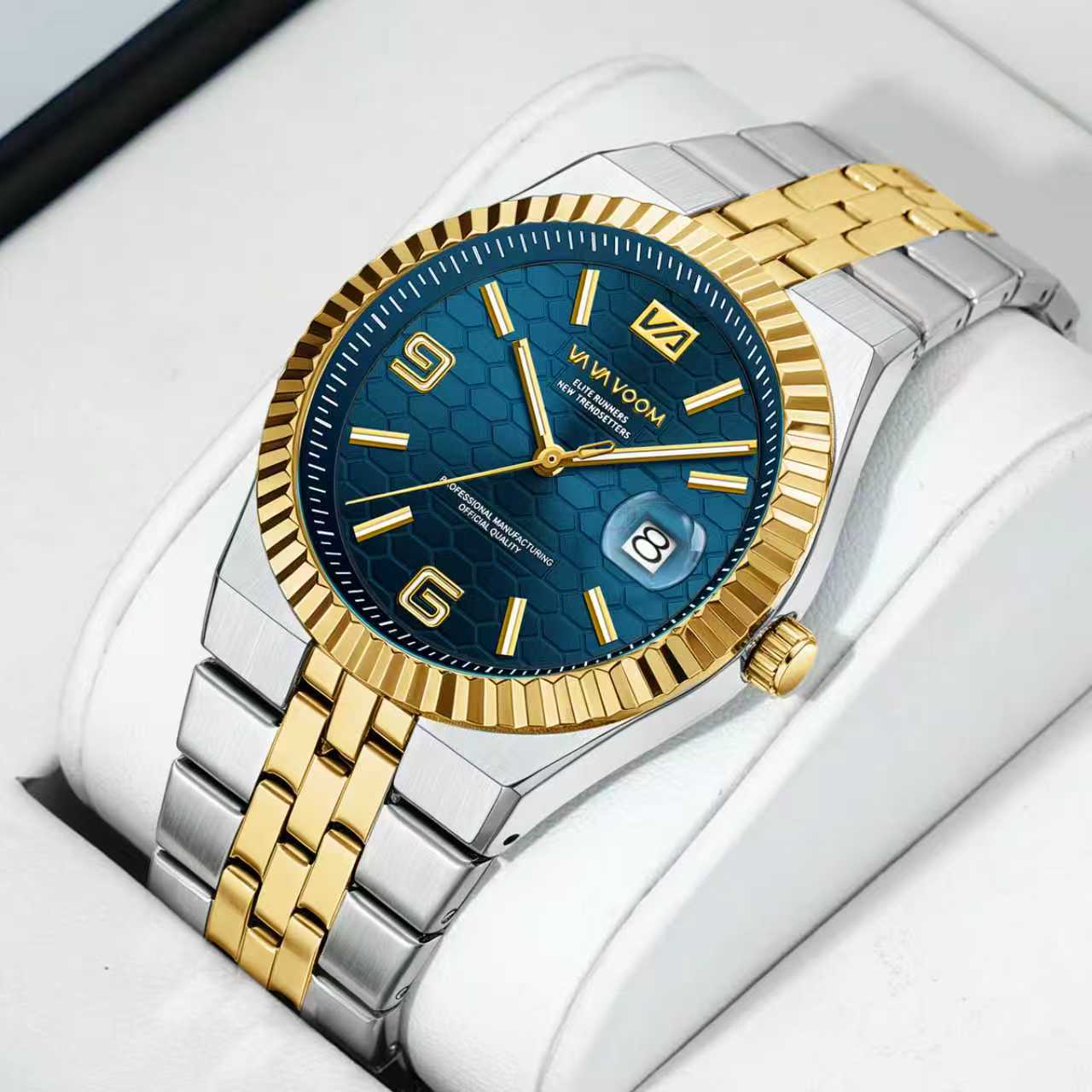 Men's Business Steel Band Calendar Watch
