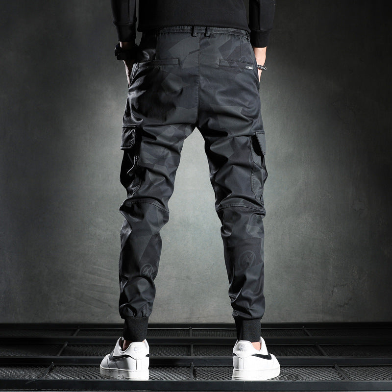Men's Camouflage Casual Pants with Elastic Waist