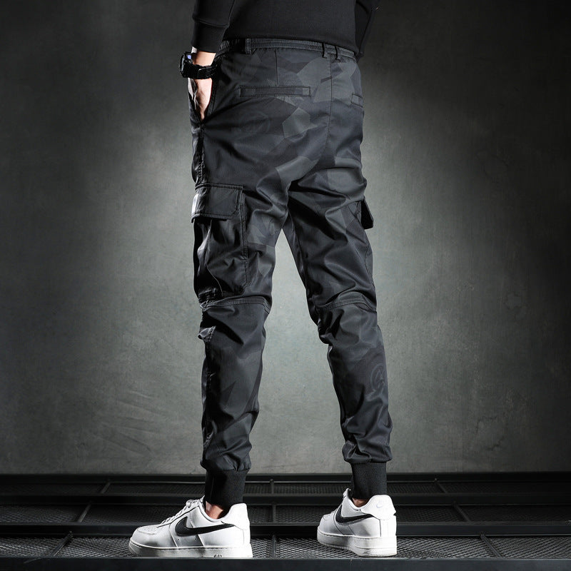 Men's Camouflage Casual Pants with Elastic Waist