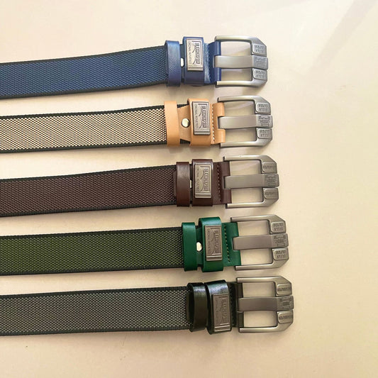Men's Canvas Pin Buckle Belt