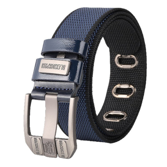 Men's Canvas Pin Buckle Belt