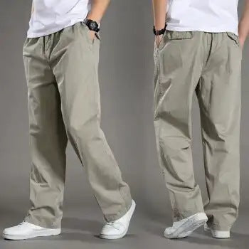 Men's Cargo Pants Straight Fit Triacetate Fiber