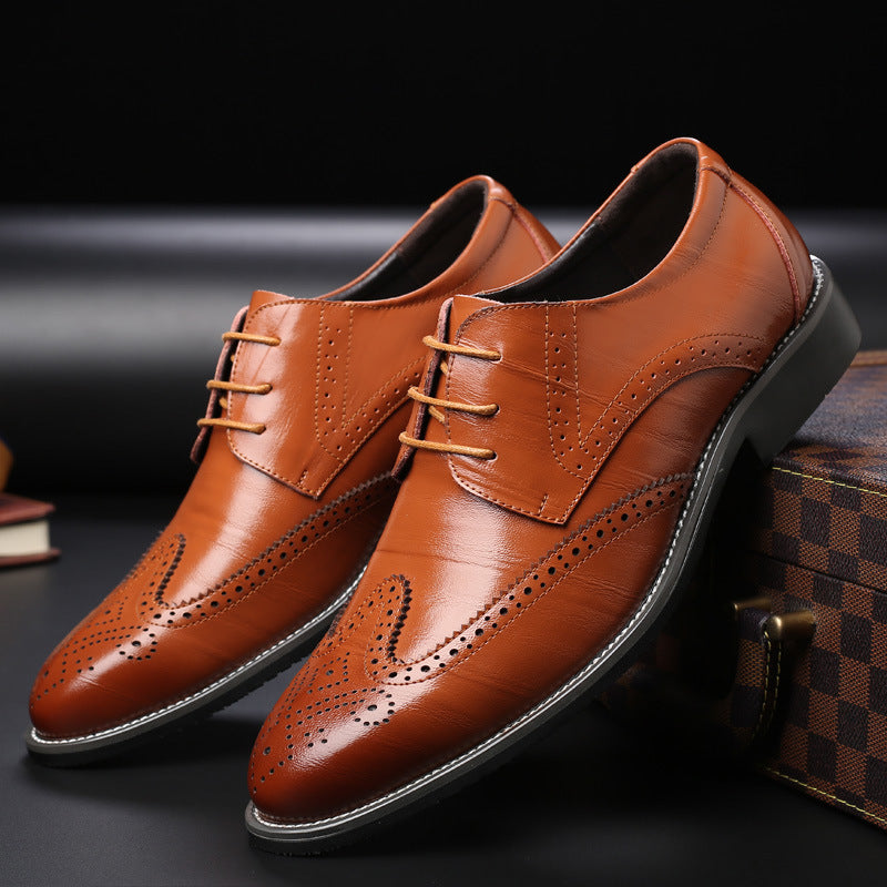 Men's casual brock single shoes with LACES