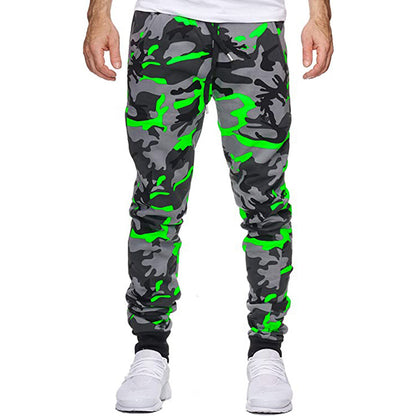 Men's casual camouflage mid-waist sport pants