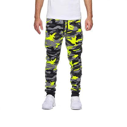 Men's casual camouflage mid-waist sport pants