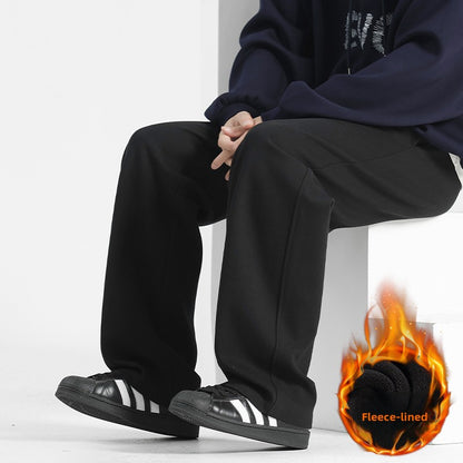 Men's Casual Cotton Blend Straight Leg Pants