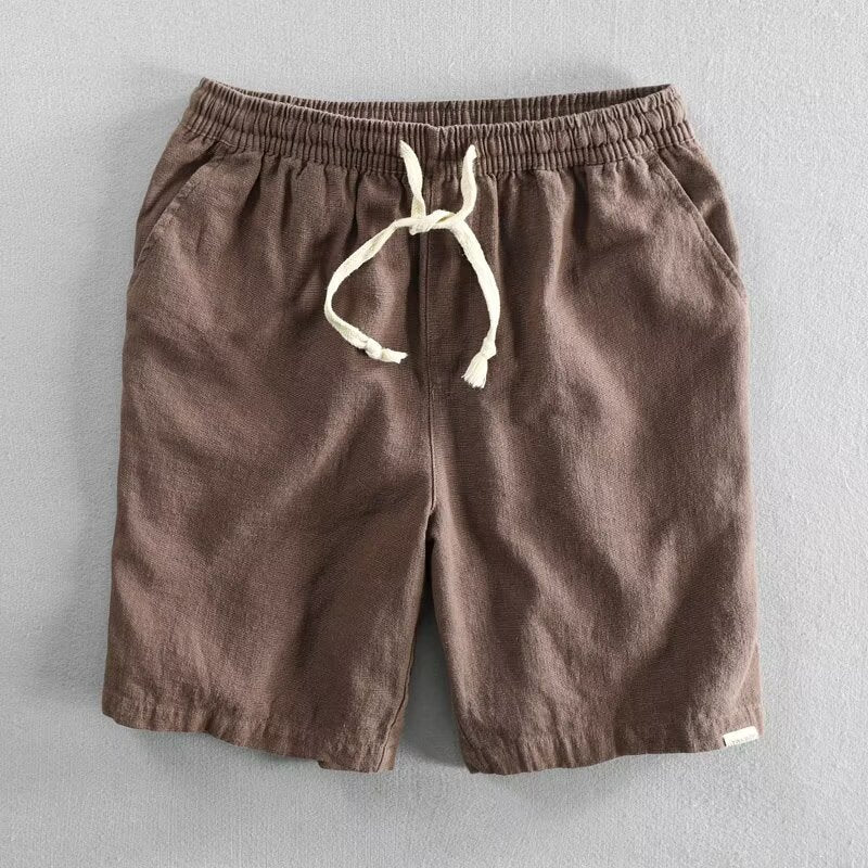 Men's Casual Cotton Linen Summer Shorts