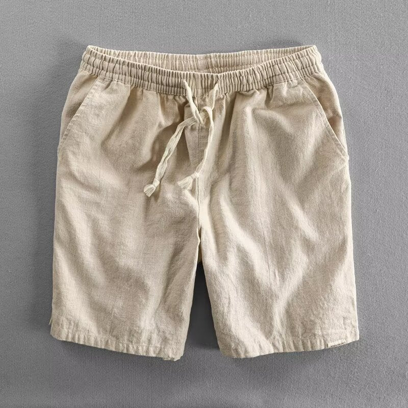 Men's Casual Cotton Linen Summer Shorts