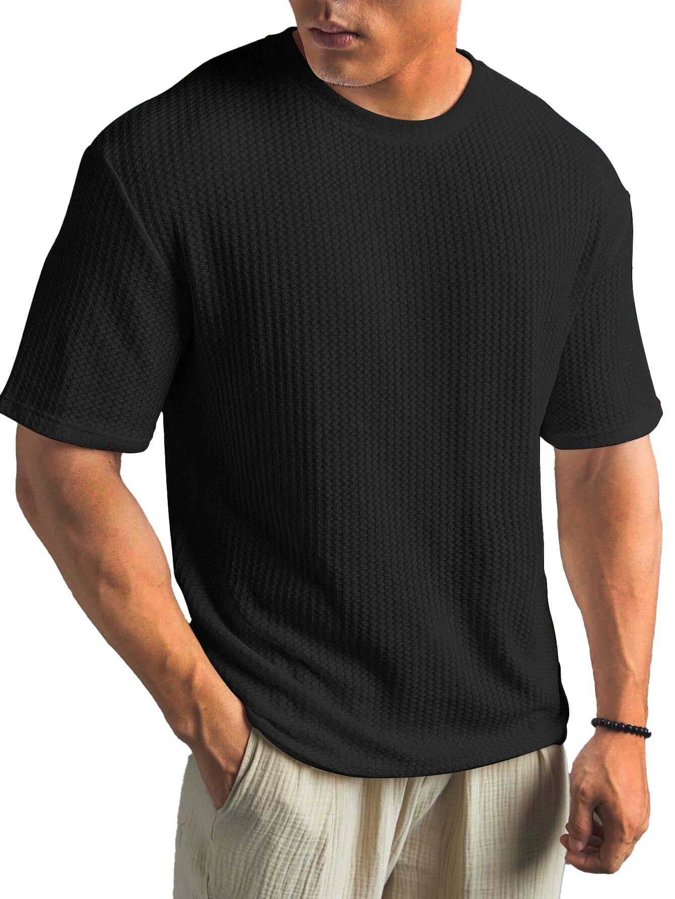 Men's Casual Cotton Short Sleeve T-Shirt