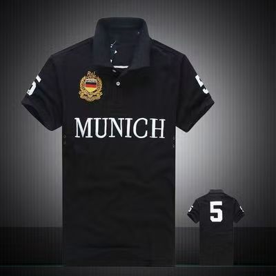 Men's Casual Embroidered Polo Shirt