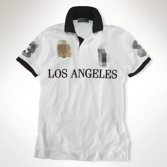 Men's Casual Embroidered Polo Shirt
