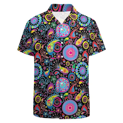Men's casual floral shirt