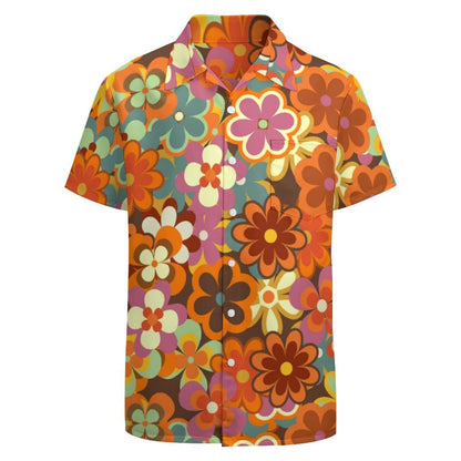 Men's casual floral shirt