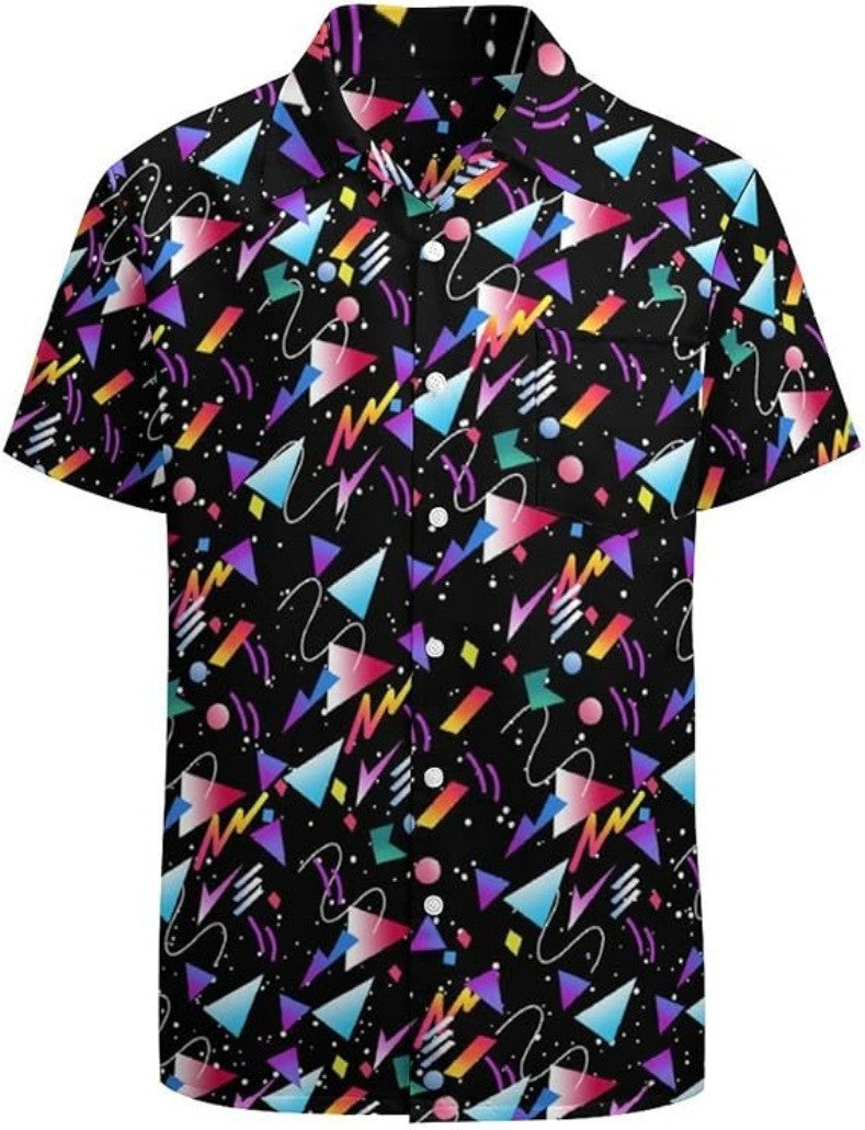 Men's casual floral shirt