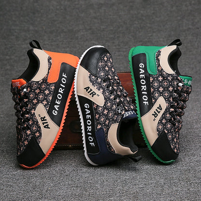 Men's Casual Leather Sports Shoes with Inner Height Increase