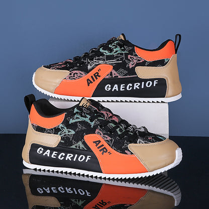 Men's Casual Leather Sports Shoes with Inner Height Increase