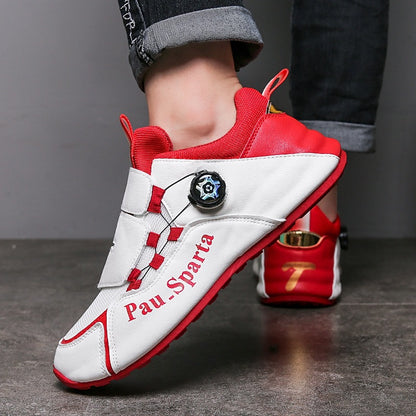 Men's Casual Leather Sports Shoes with Inner Height Increase