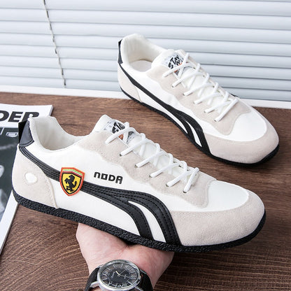 Men's Casual Leather Sports Shoes with Inner Height Increase
