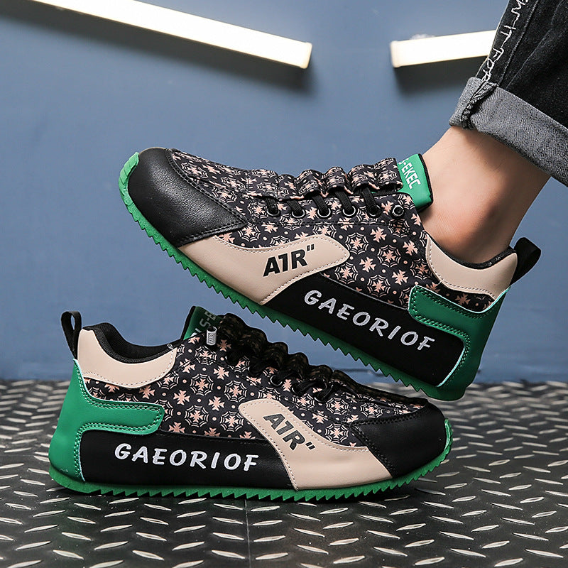 Men's Casual Leather Sports Shoes with Inner Height Increase