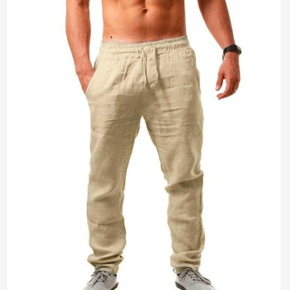 Men's Casual Linen Cotton Sports Pants