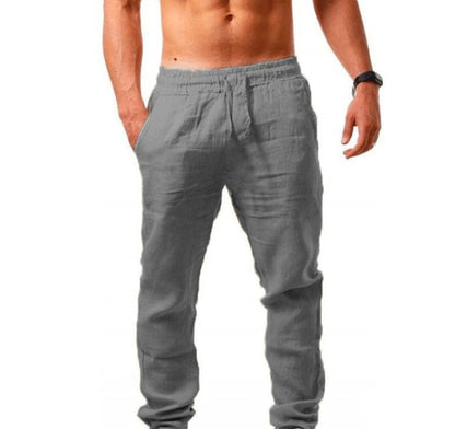 Men's Casual Linen Cotton Sports Pants