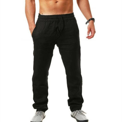 Men's Casual Linen Cotton Sports Pants