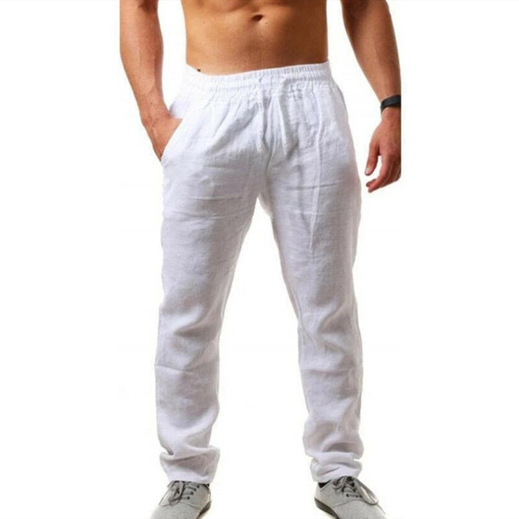 Men's Casual Linen Cotton Sports Pants