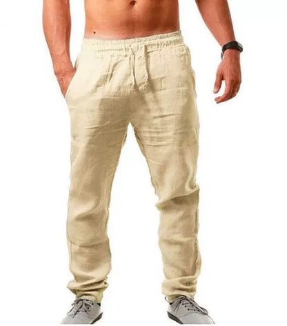 Men's Casual Linen Cotton Sports Pants